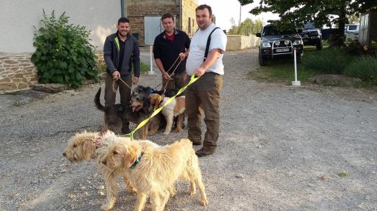 Jambon Aurélien de St. Etienne de Varenne (69). Griffon Nivernais et Vendeen